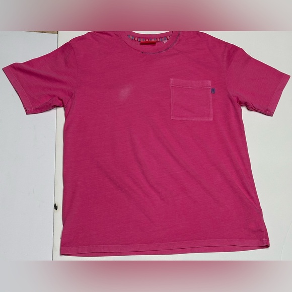 Scotch & Soda Men's Size L Pink Graphic Short Sleeve T-Shirt (FLAW) - Picture 3 of 5